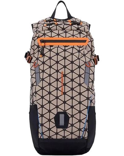Piquadro Biking Backpack In Fabric - Multicolor