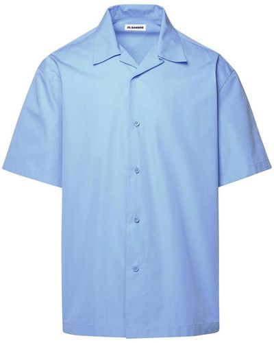 Jil Sander Boxy Shorts Shirt - Blue