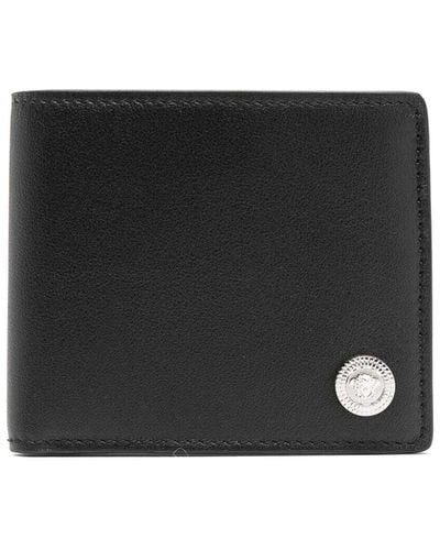 Versace Bi-fold Wallet Calf - Black
