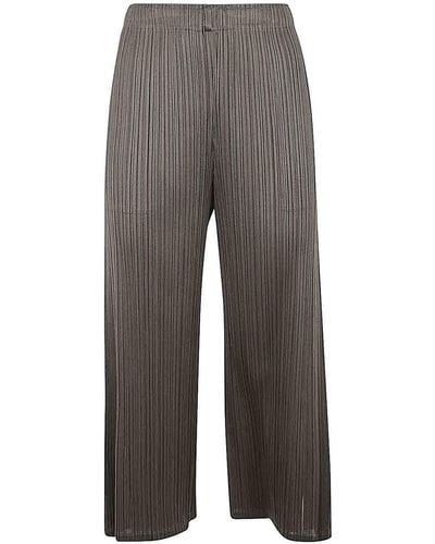 Pleats Please Issey Miyake Monthly Colours Febraury Trousers - Grey