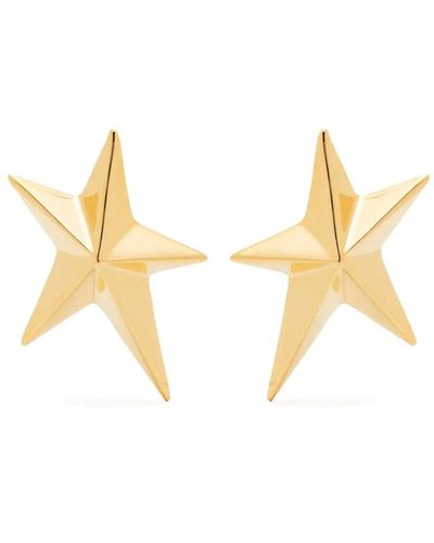 Mugler Star Earrings - Metallic