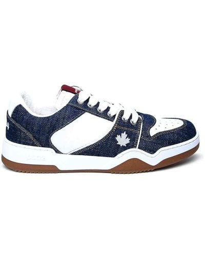 DSquared² Leather Trainers - Blue