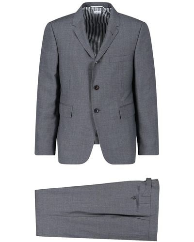 Thom Browne Wool Single-breasted Suit - Gray