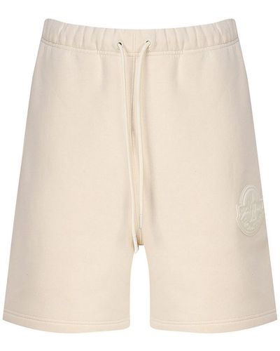 Moncler Logoed Shorts - Natural