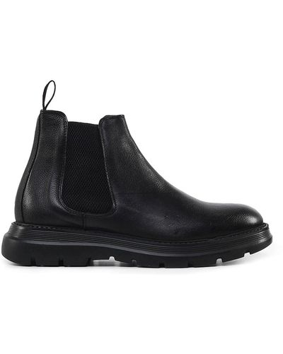 Giuliano Galiano Sergio Leather Boots - Black