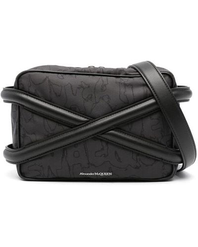 Alexander McQueen Trim Crossover Strap Bag - Black