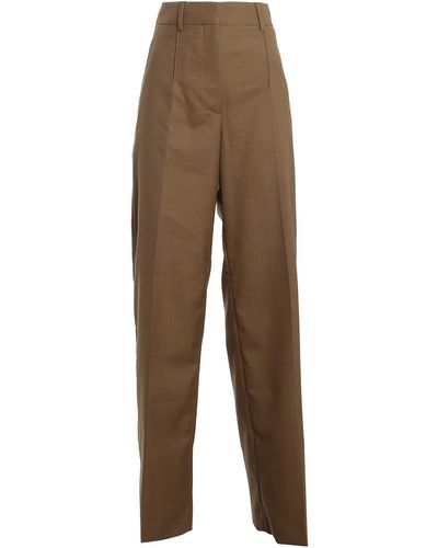 Burberry Jane Trousers - Natural