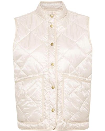 Fay Quilted Down Vest - White