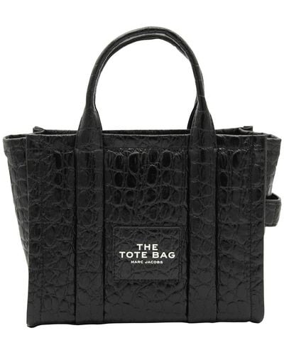 Marc Jacobs Leather The Mini Tote Bag - Black