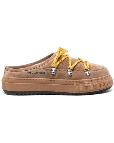DSquared² Boogie Suede Mules - Brown
