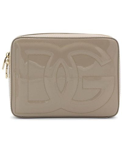 Dolce & Gabbana Leather Shoulder Bag - Gray