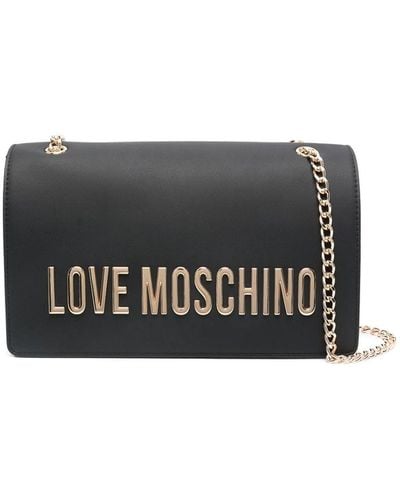 Love Moschino Bag With Logo - Grey