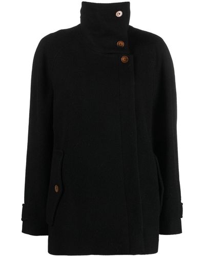 Alysi Wool Short Coat - Black