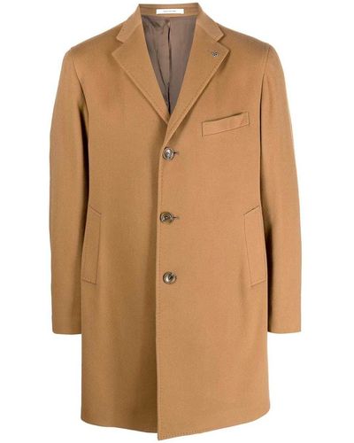 Tagliatore Tailored Thigh-length Coat - Natural