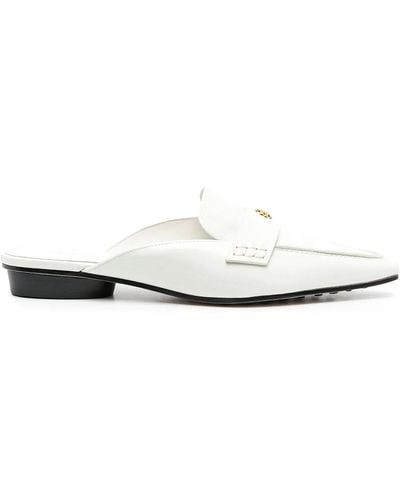 Tory Burch Pointed Ballet Mule - White