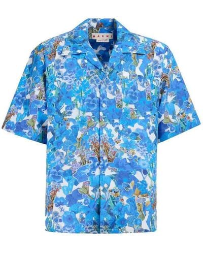 Marni Shirt With Logo - Blue