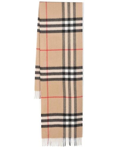 Burberry Vintage-check Cashmere Scarf - White
