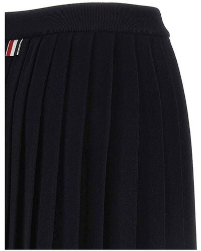 Thom Browne Pleated Skirt - Black