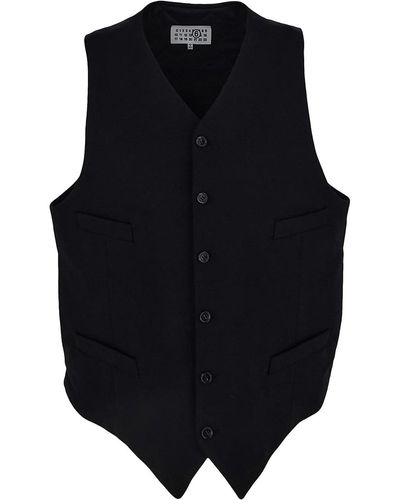 MM6 by Maison Martin Margiela Gilet With Buttons - Blue