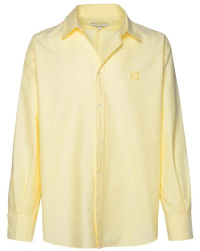 Maison Kitsuné Cotton Shirt - Yellow