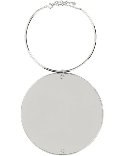 Courreges Holistic Circle Necklace - White