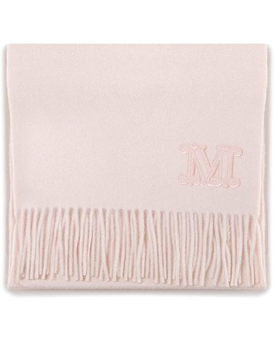 Max Mara Messina Scarf In Wool Blend - Pink