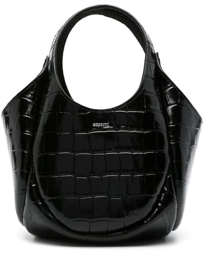 Coperni Croco Mini Swipe Bag - Black