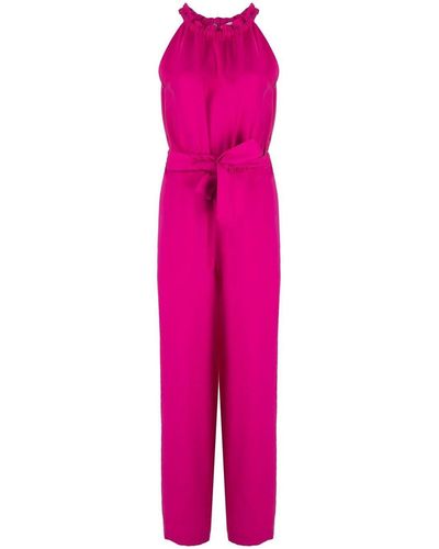 P.A.R.O.S.H. Belted Jumpsuit - Pink