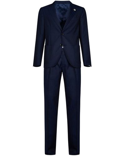 Lardini Navy Suit - Blue
