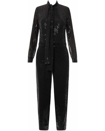 Michael Kors Jumpsuit With All-over Sequins - Black