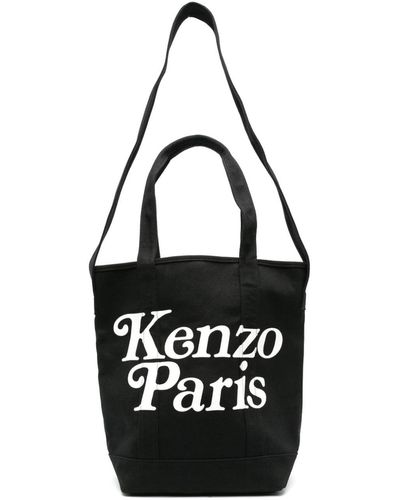 KENZO Logo Print Bag - Black