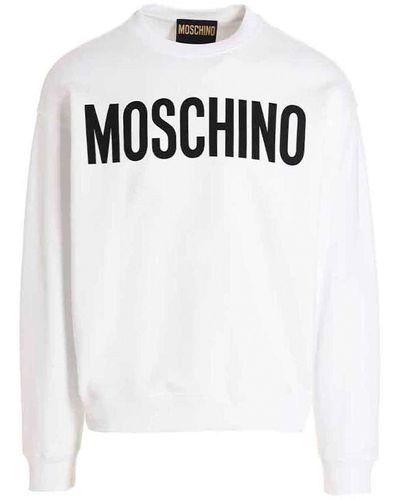 Moschino Sweatshirt Maxi Logo - White