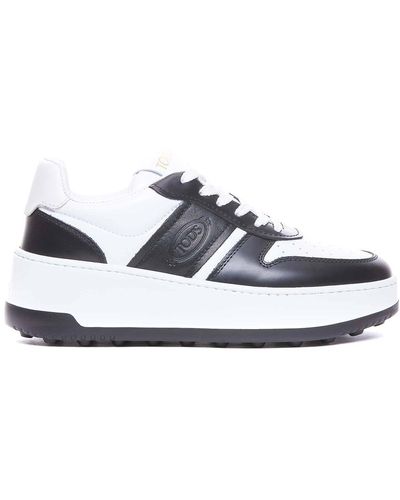 Tod's Platform Leather Trainers - White