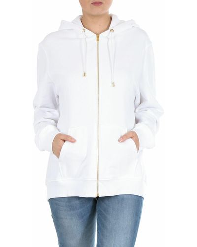 Moschino Sequined Teddy Hoodie - White