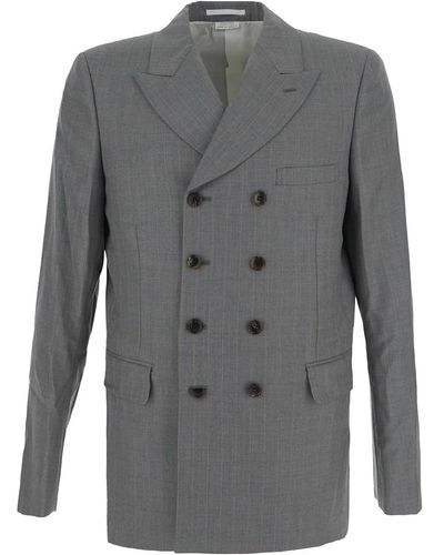 Comme Des Garcons Hommes Plus Double Breasted Blazer - Grey