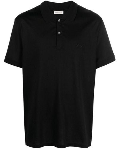 Alexander McQueen Polo Collar T-shirt - Black