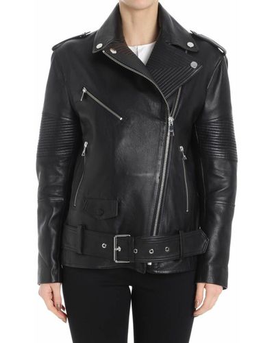 Karl Lagerfeld Leather Jacket - Black