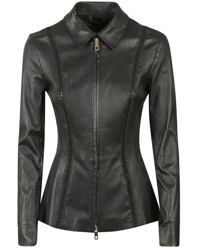 DESA NINETEENSEVENTYTWO Leather Jacket - Black
