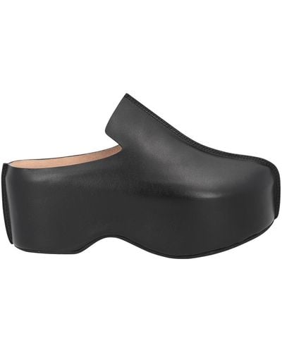 JW Anderson Platform Clog Shoe - Black