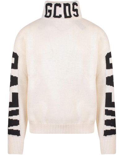 Gcds Wool Sweater - White