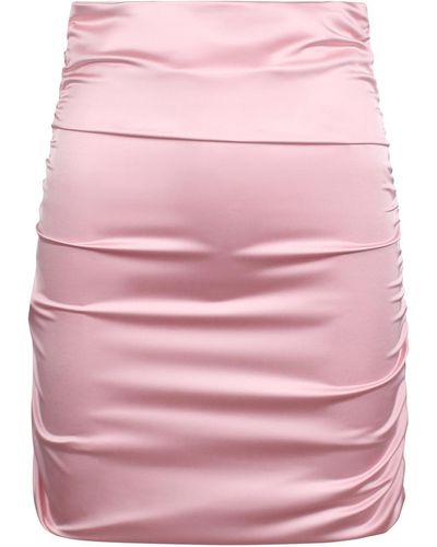 Fiorucci Satin Effect Midi Skirt - Pink