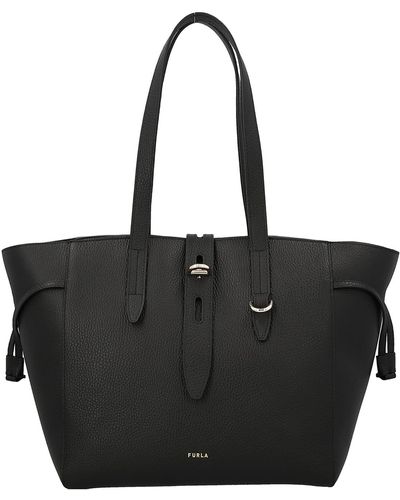 Furla Net M Shoulder Bag - Black