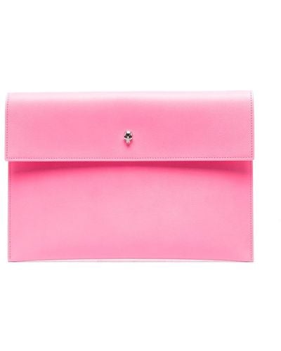 Alexander McQueen Leather Clutch - Pink