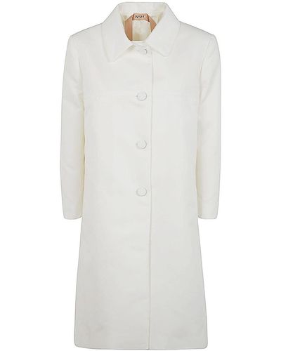 N°21 Woven Coat - White