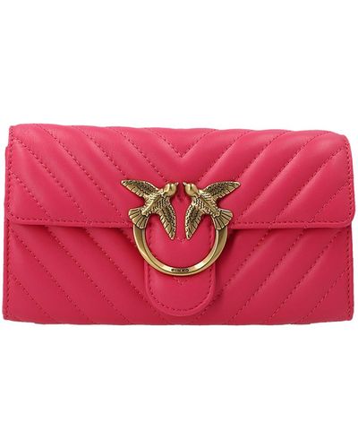 Pinko Love One Wallet Bag - Red
