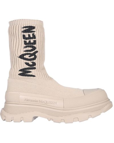 Alexander McQueen Tread Slick Boot - Natural