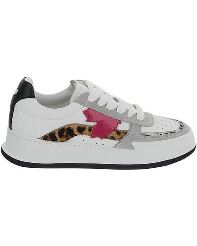 DSquared² Multicolour Shoes With Round Toe - White