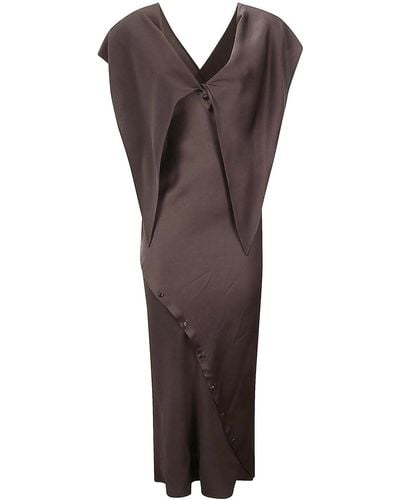 Setchu Long Dress - Brown