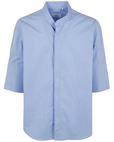 Ami Paris Darin Collar Shirt - Blue
