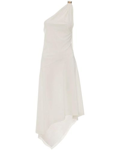 JW Anderson Asymmetric One Shoulder Dress - White